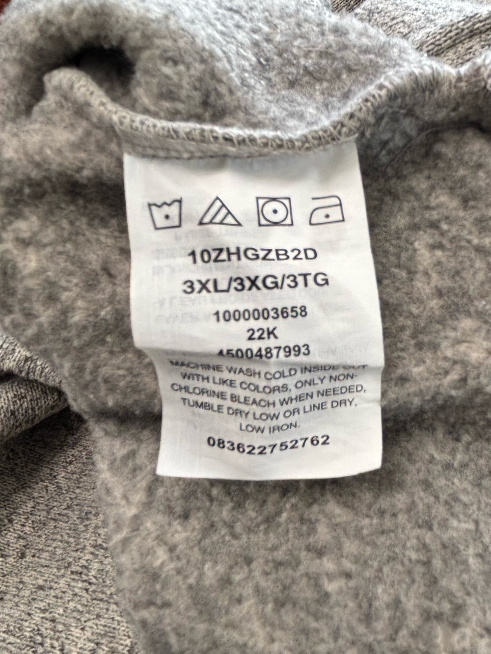 WRANGLER Gray Heather 1/4 Zip Fleece Pullover Size 3XL - Picture 5 of 5